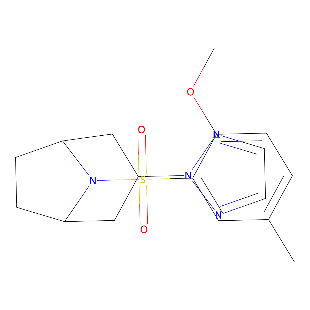 (1R,5S)-8-((2-methoxy-5-methylphenyl)sulfonyl)-3-(2H-1,2,3-triazol-2-yl)-8-azabicyclo[3.2.1]octane molecular structure, CAS 2108958-21-8