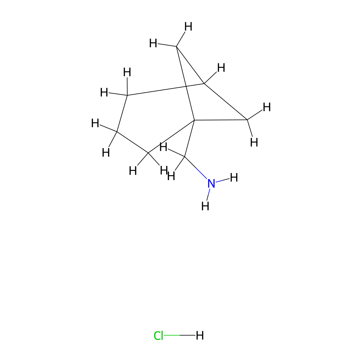 Bicyclo[3.1.1]heptan-1-ylmethanamine hydrochloride molecular structure, CAS 2108965-94-0