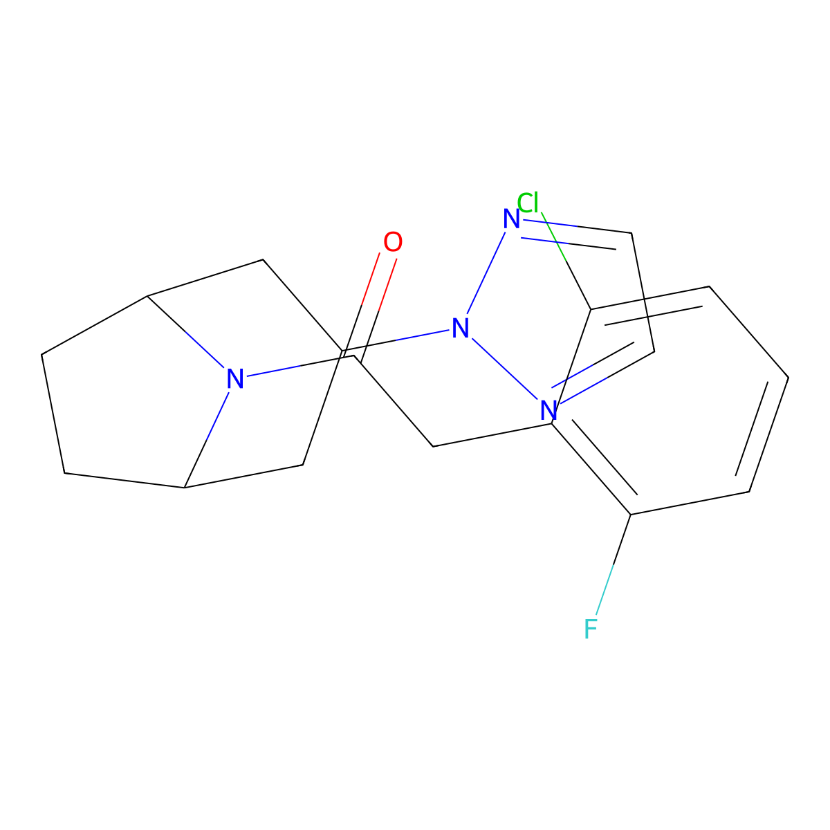 1-((1R,5S)-3-(2H-1,2,3-triazol-2-yl)-8-azabicyclo[3.2.1]octan-8-yl)-2-(2-chloro-6-fluorophenyl)ethanone molecular structure, CAS 2108974-46-3