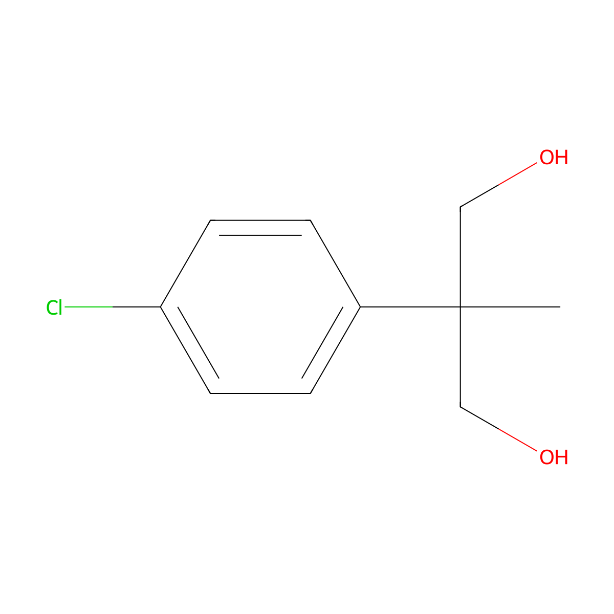 2-(4-Chlorophenyl)-2-methylpropane-1,3-diol molecular structure, CAS 2109-24-2