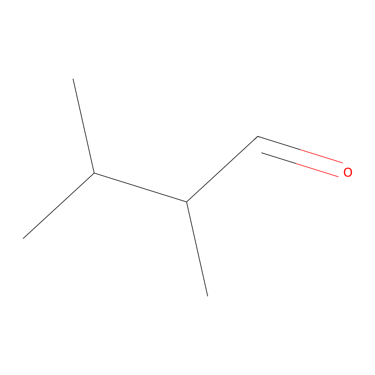 2,3-Dimethylbutanal molecular structure, CAS 2109-98-0