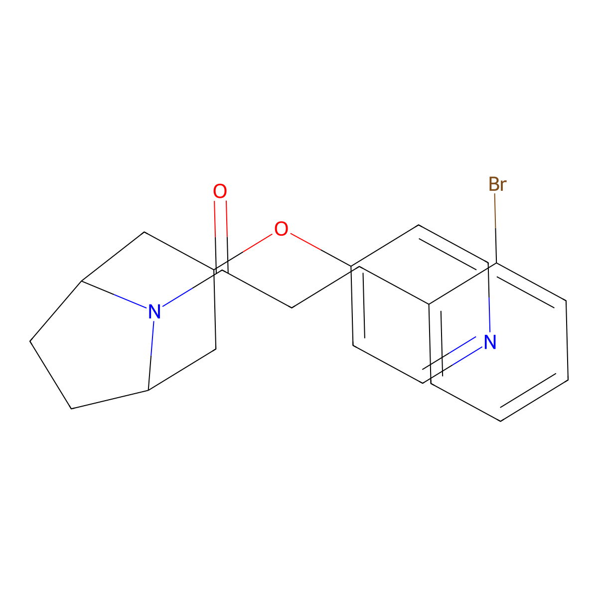 3-(2-bromophenyl)-1-((1R,5S)-3-(pyridin-4-yloxy)-8-azabicyclo[3.2.1]octan-8-yl)propan-1-one molecular structure, CAS 2109067-88-9