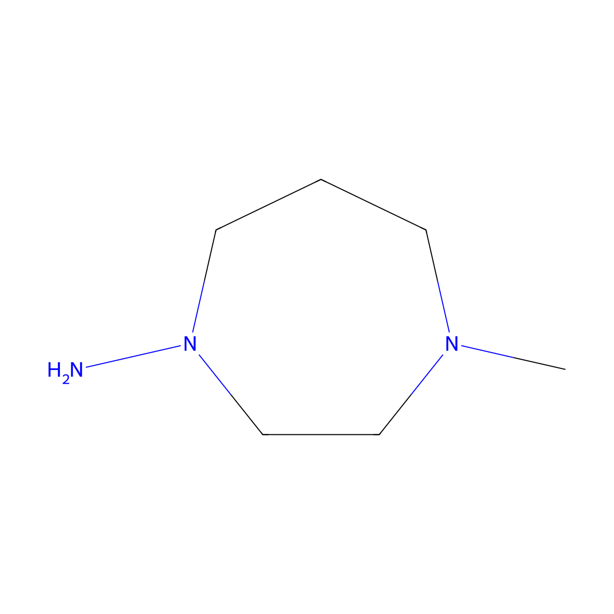4-Methyl-1,4-diazepan-1-amine molecular structure, CAS 21091-66-7