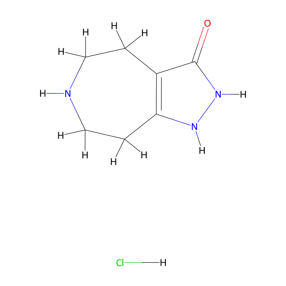 1,4,5,6,7,8-Hexahydropyrazolo[3,4-d]azepin-3-ol hydrochloride molecular structure, CAS 2109162-40-3