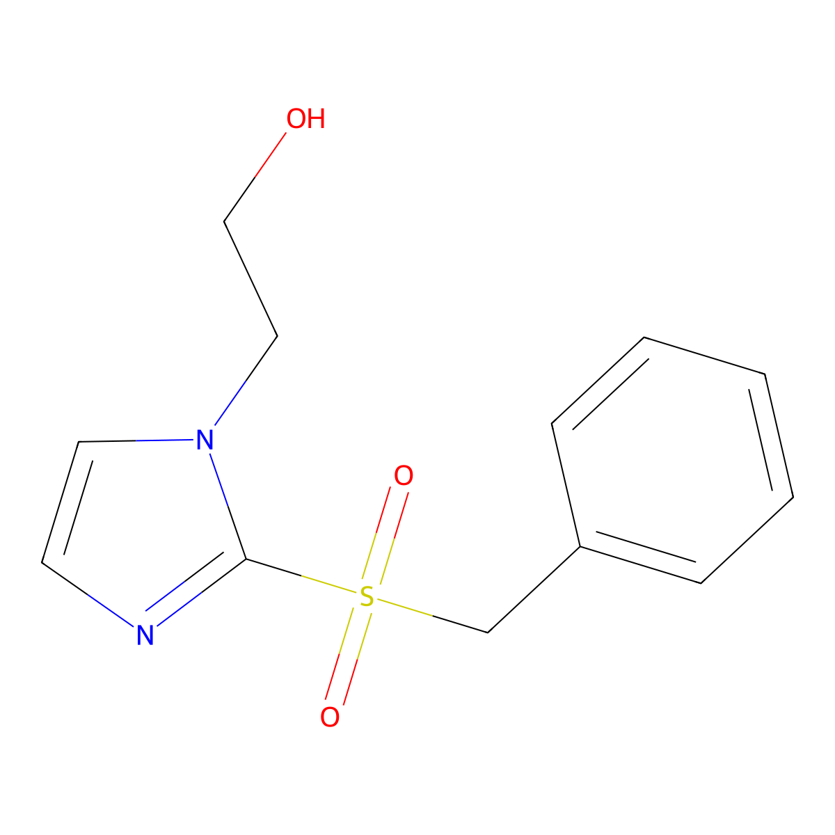 2-(2-Phenylmethanesulfonyl-1h-imidazol-1-yl)ethan-1-ol molecular structure, CAS 2109168-37-6