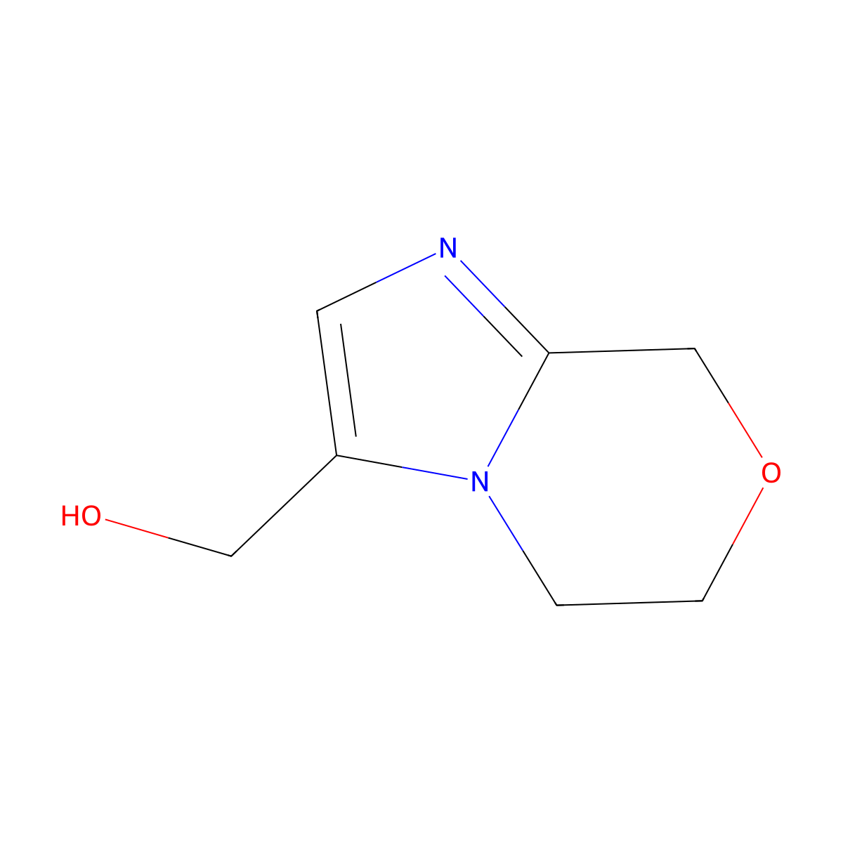 {5H,6H,8H-imidazo[2,1-c][1,4]oxazin-3-yl}methanol molecular structure, CAS 2109171-87-9