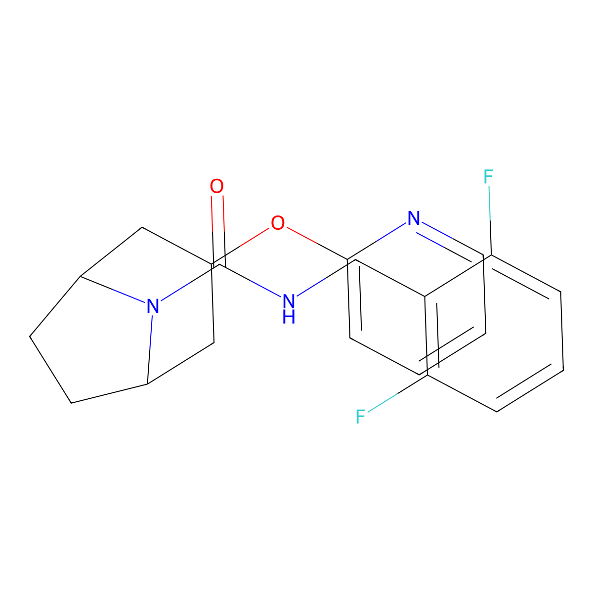 N-[(2,6-difluorophenyl)methyl]-3-(pyridin-2-yloxy)-8-azabicyclo[3.2.1]octane-8-carboxamide molecular structure, CAS 2109177-83-3