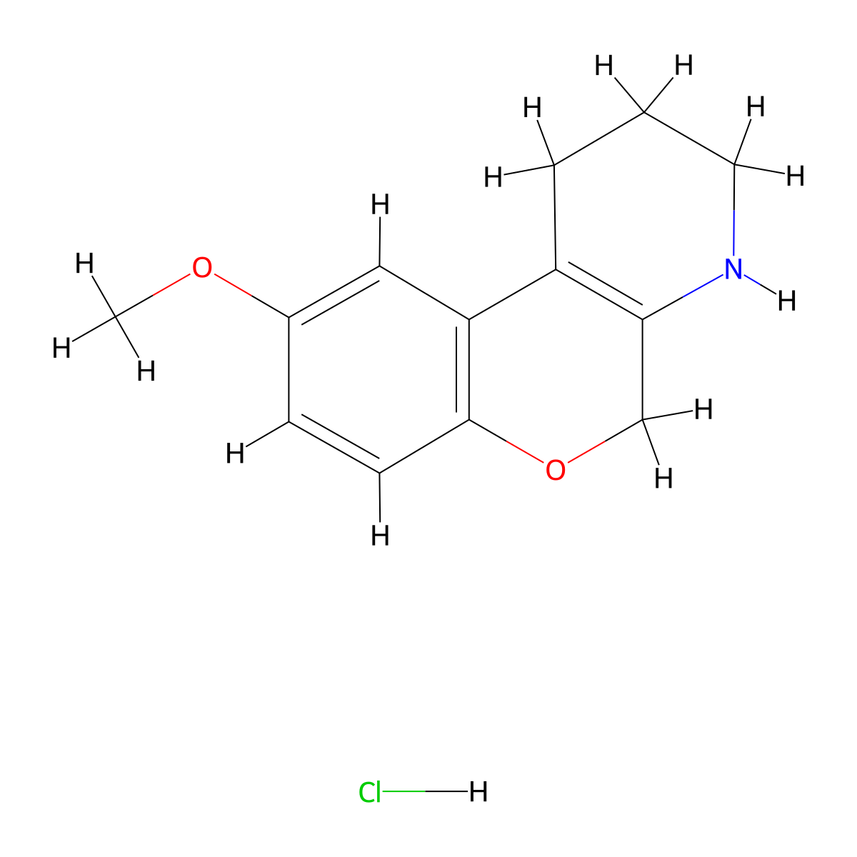 9-Methoxy-1H,2H,3H,4H,5H-chromeno[3,4-B]pyridine hydrochloride molecular structure, CAS 2109179-84-0