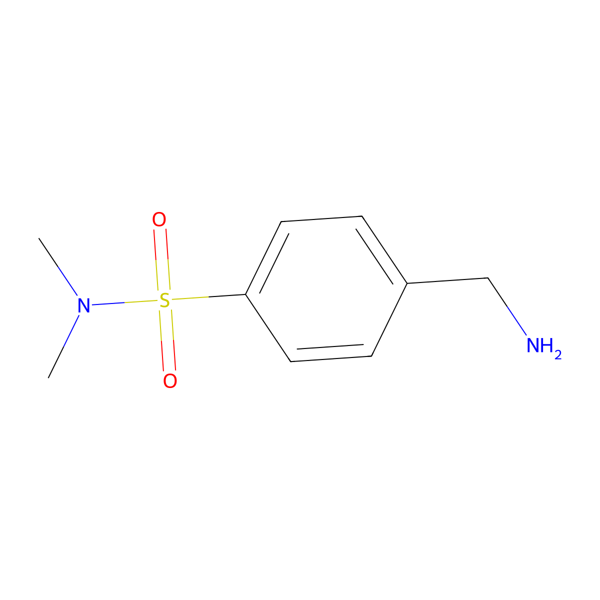 4-(aminomethyl)-N,N-dimethylbenzenesulfonamide molecular structure, CAS 210918-25-5