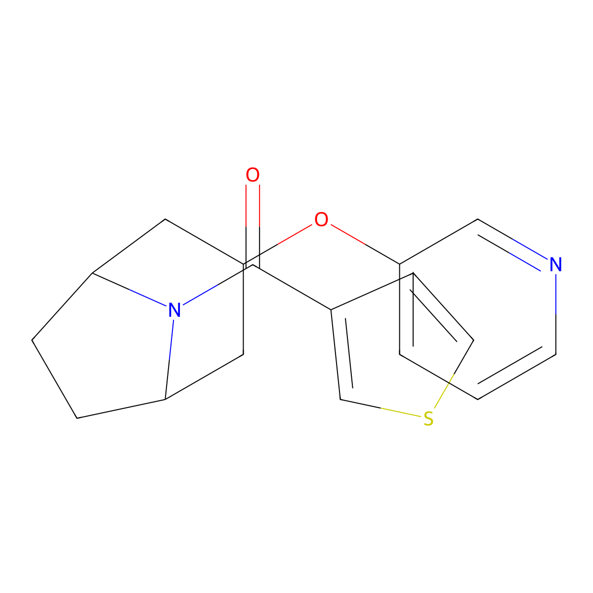 ((1R,5S)-3-(pyridin-3-yloxy)-8-azabicyclo[3.2.1]octan-8-yl)(thiophen-3-yl)methanone molecular structure, CAS 2109187-84-8