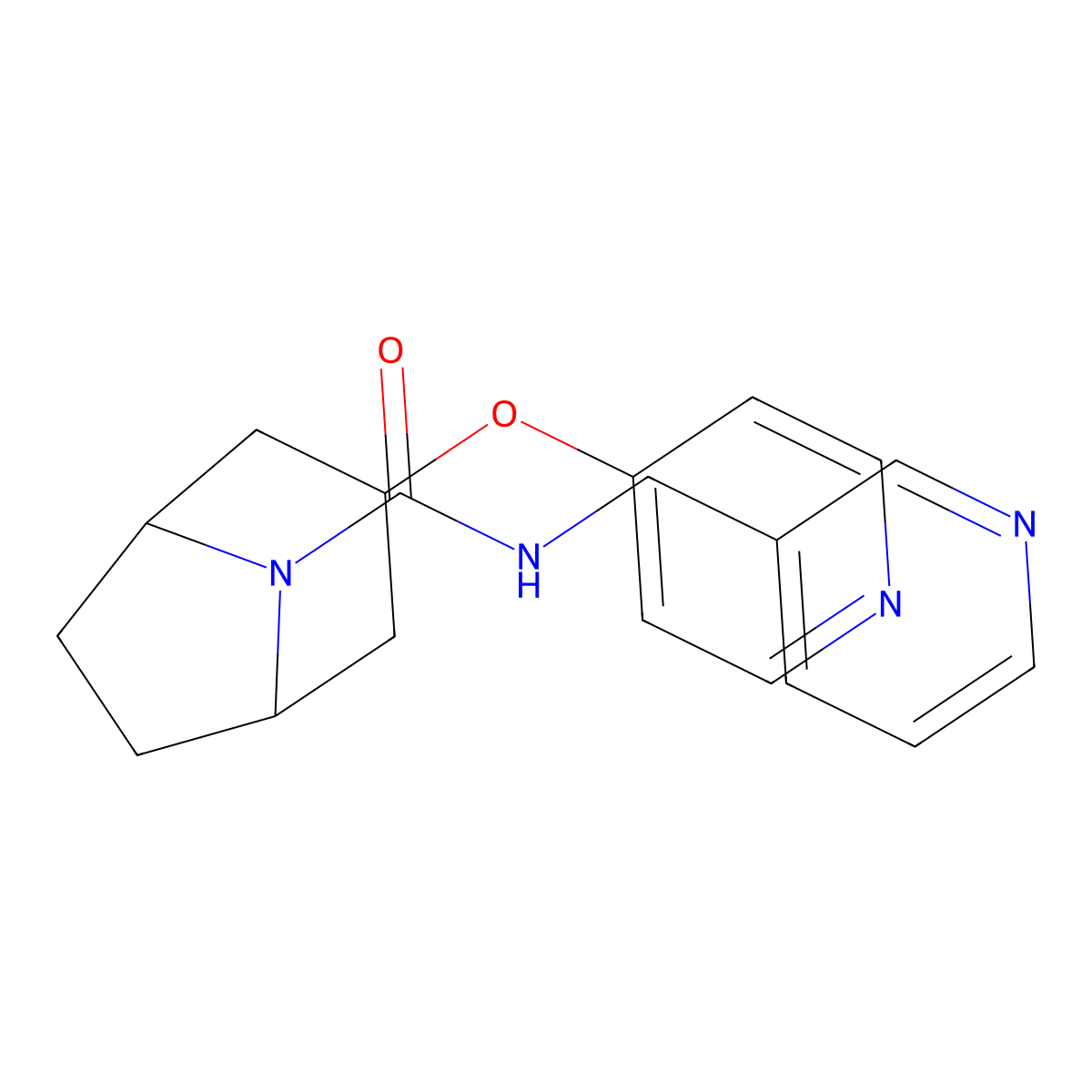 (1R,5S)-N-(pyridin-3-ylmethyl)-3-(pyridin-4-yloxy)-8-azabicyclo[3.2.1]octane-8-carboxamide molecular structure, CAS 2109188-16-9
