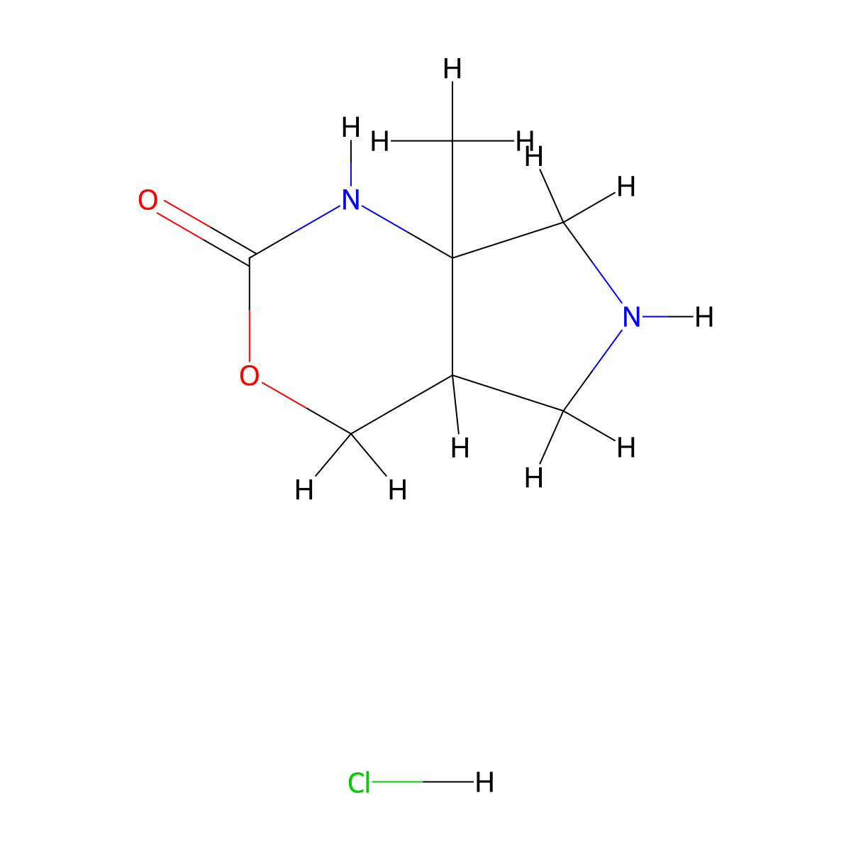 7A-Methylhexahydropyrrolo[3,4-d][1,3]oxazin-2(1h)-one hydrochloride molecular structure, CAS 2109188-97-6