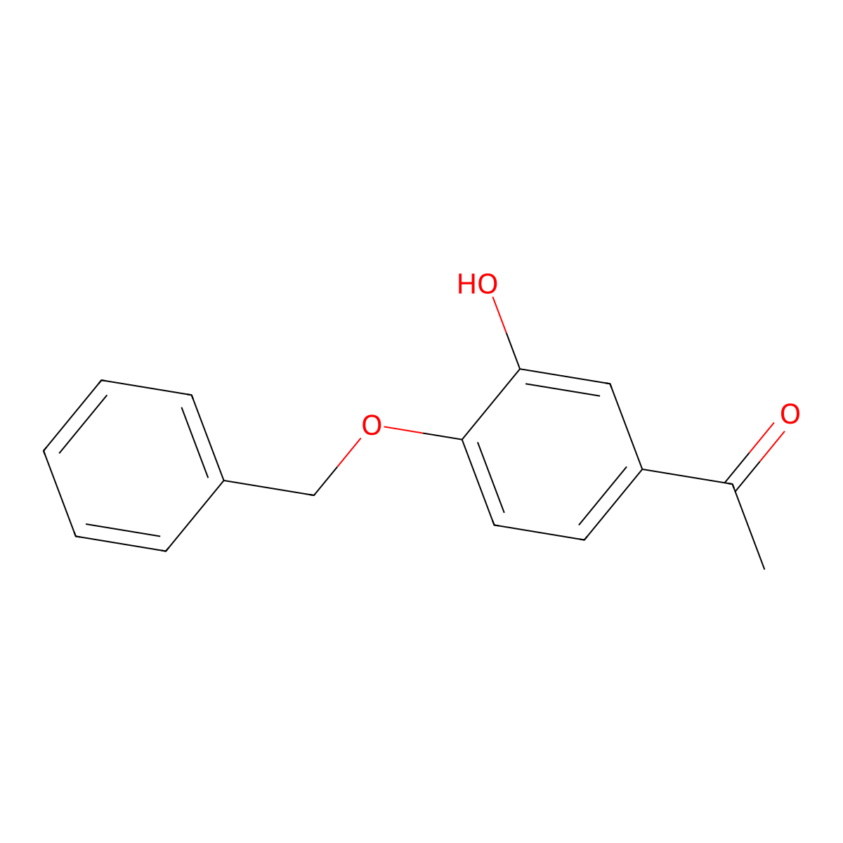 1-(4-(Benzyloxy)-3-hydroxyphenyl)ethanone molecular structure, CAS 21092-94-4