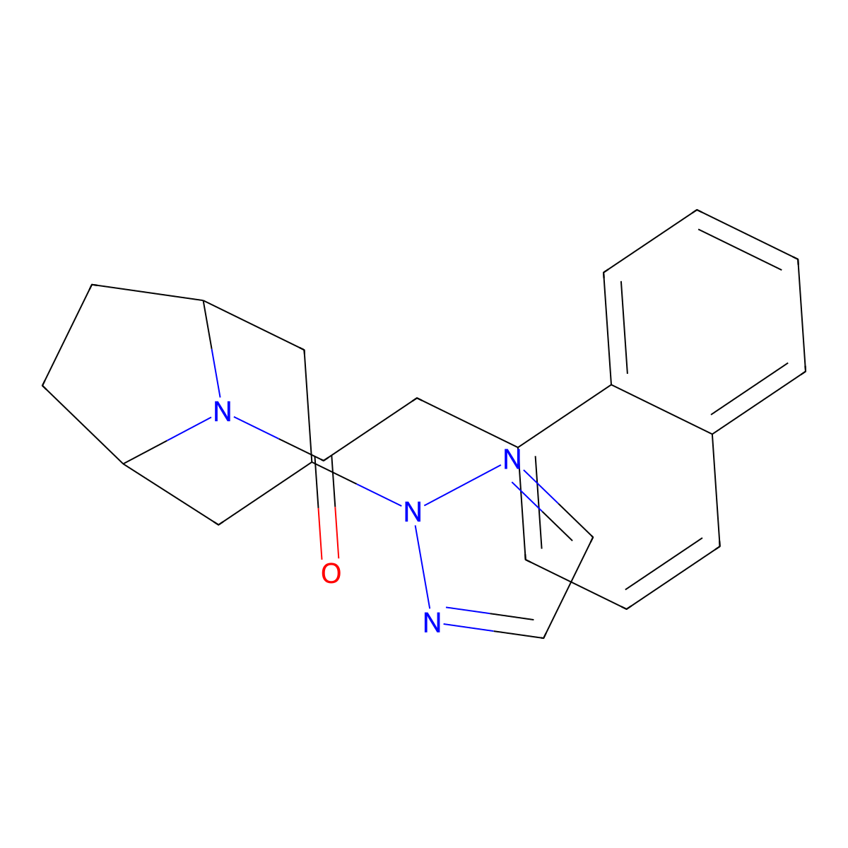 1-((1R,5S)-3-(2H-1,2,3-triazol-2-yl)-8-azabicyclo[3.2.1]octan-8-yl)-2-(naphthalen-1-yl)ethanone molecular structure, CAS 2109232-20-2