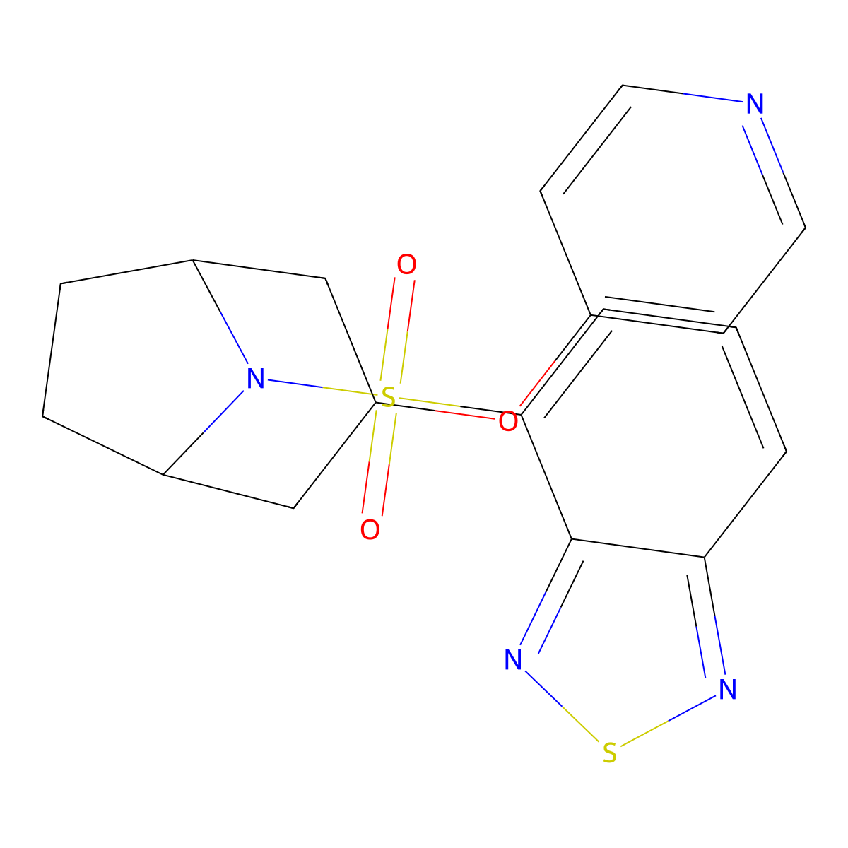 4-(((1R,5S)-3-(pyridin-4-yloxy)-8-azabicyclo[3.2.1]octan-8-yl)sulfonyl)benzo[c][1,2,5]thiadiazole molecular structure, CAS 2109232-61-1