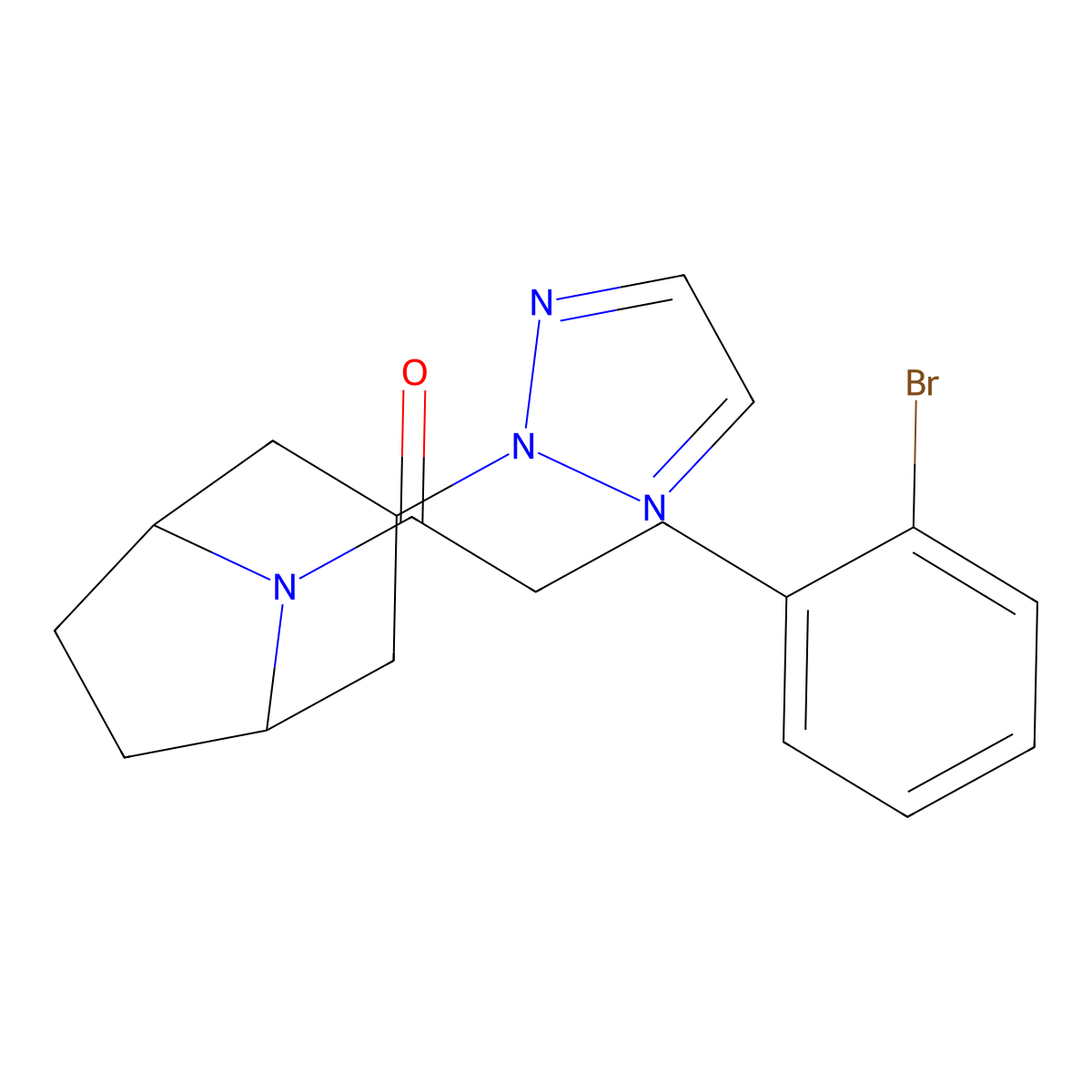 1-((1R,5S)-3-(2H-1,2,3-triazol-2-yl)-8-azabicyclo[3.2.1]octan-8-yl)-3-(2-bromophenyl)propan-1-one molecular structure, CAS 2109239-64-5