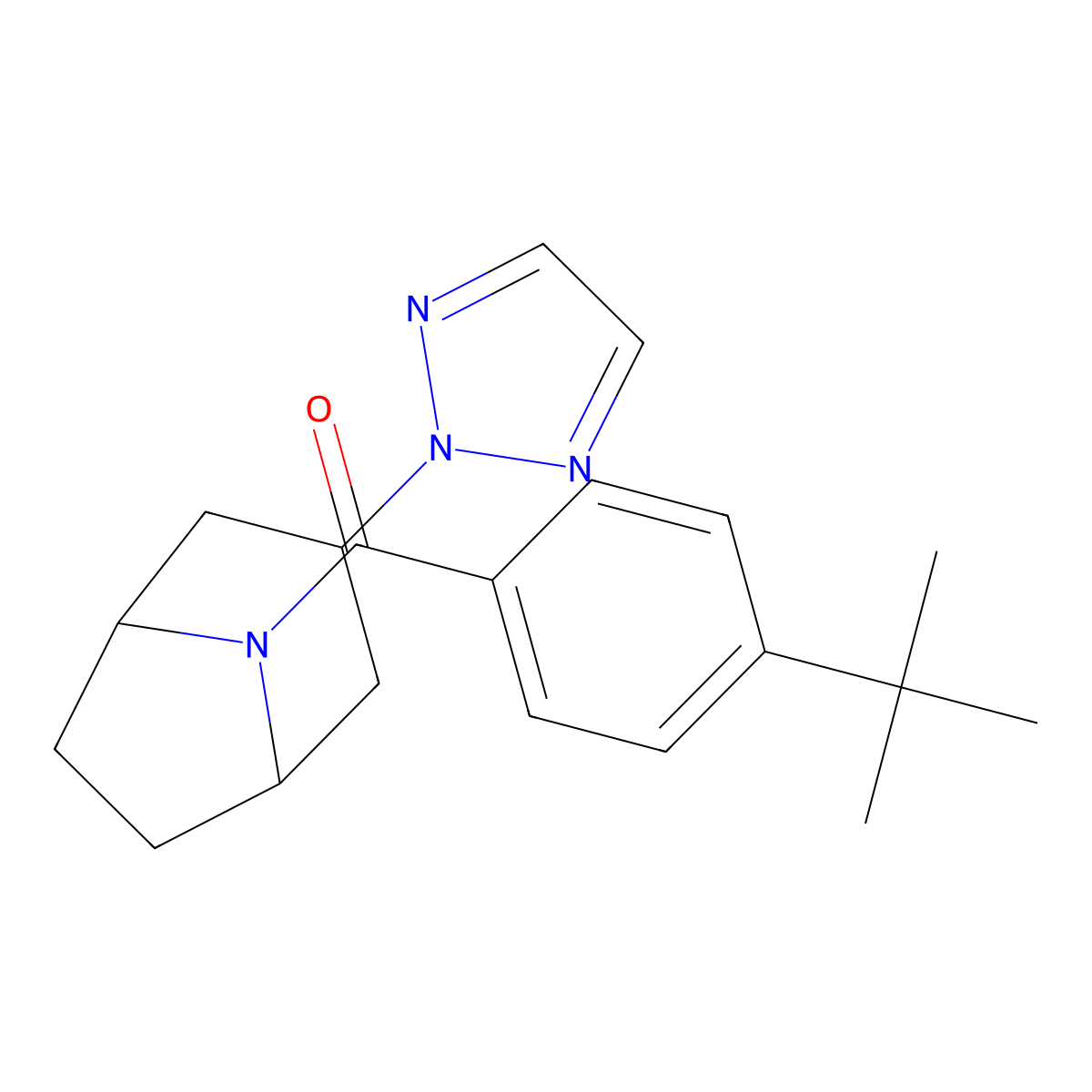 ((1R,5S)-3-(2H-1,2,3-triazol-2-yl)-8-azabicyclo[3.2.1]octan-8-yl)(4-(tert-butyl)phenyl)methanone molecular structure, CAS 2109239-80-5