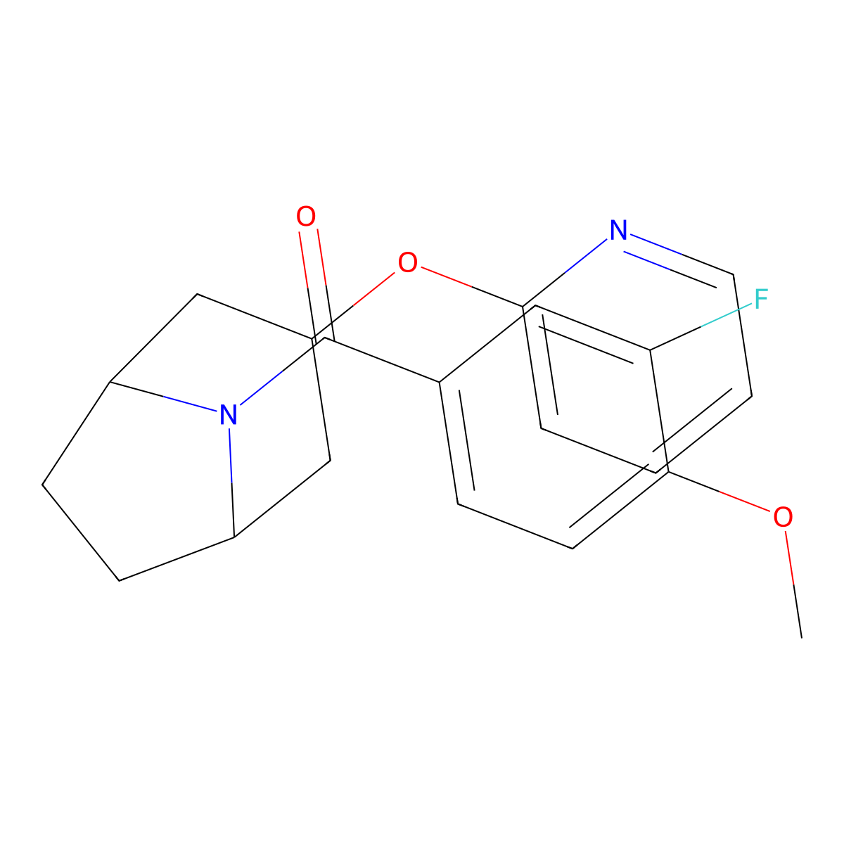 8-(3-Fluoro-4-methoxybenzoyl)-3-(pyridin-2-yloxy)-8-azabicyclo[3.2.1]octane molecular structure, CAS 2109277-97-4