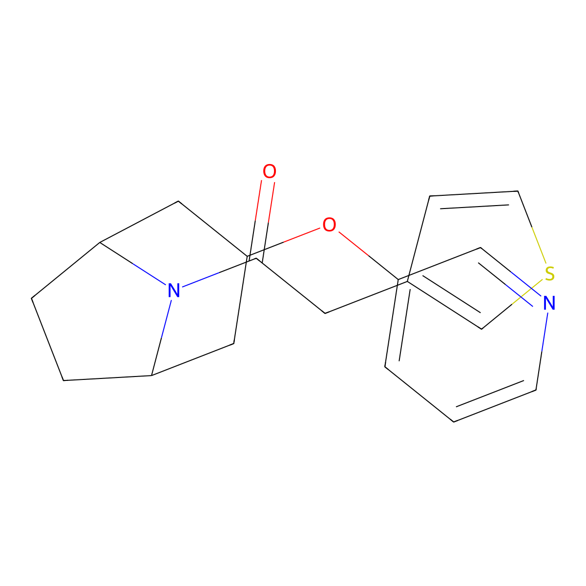 1-((1R,5S)-3-(pyridin-3-yloxy)-8-azabicyclo[3.2.1]octan-8-yl)-2-(thiophen-3-yl)ethanone molecular structure, CAS 2109278-57-9