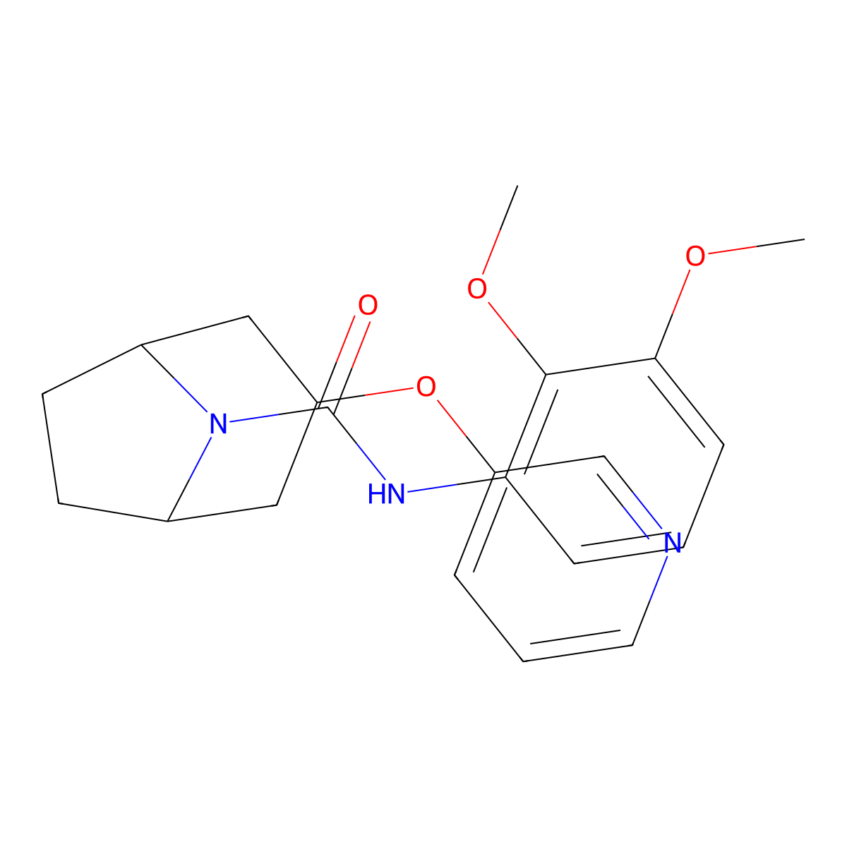 (1R,5S)-N-(2,3-dimethoxyphenyl)-3-(pyridin-3-yloxy)-8-azabicyclo[3.2.1]octane-8-carboxamide molecular structure, CAS 2109278-61-5