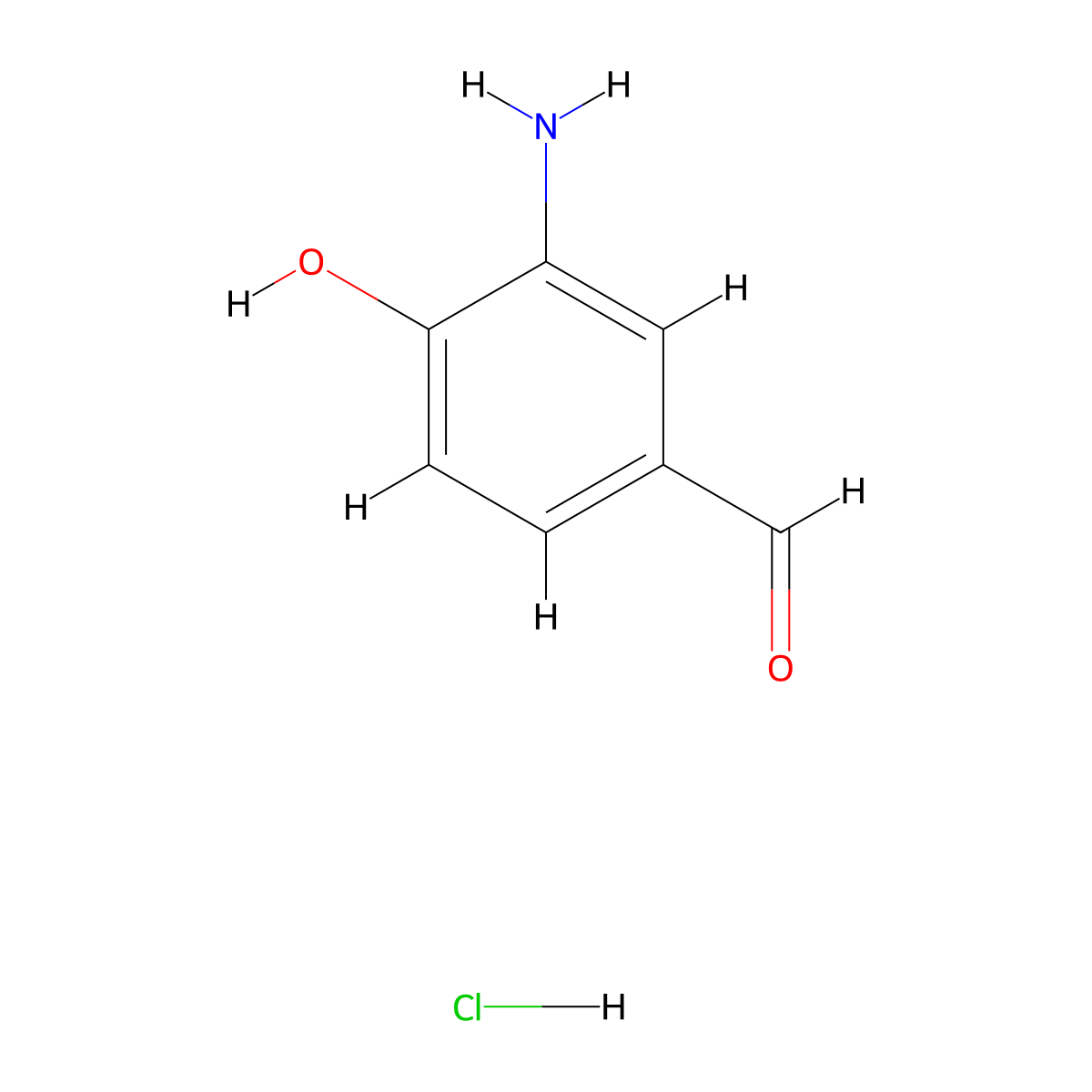 3-Amino-4-hydroxybenzaldehyde hydrochloride molecular structure, CAS 2109286-62-4