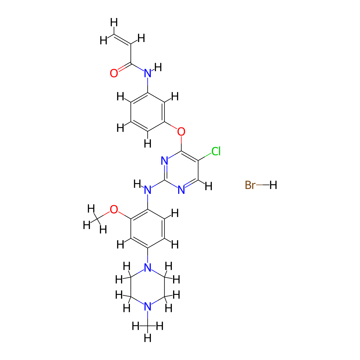 WZ4002 hydrobromide molecular structure, CAS 2109295-53-4