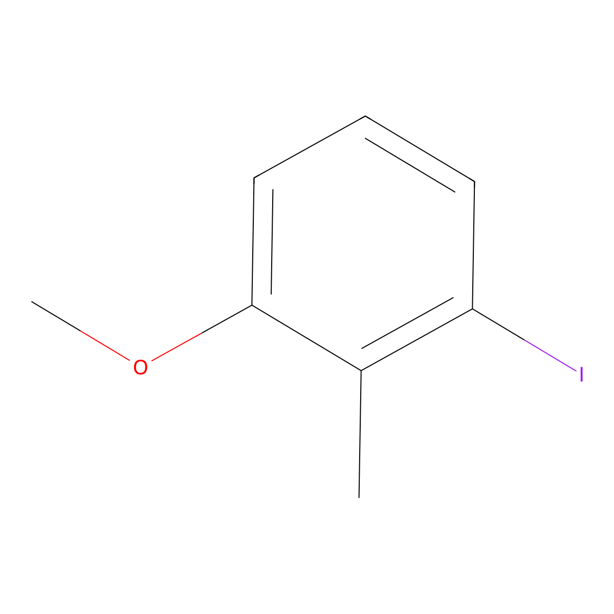 1-Iodo-3-methoxy-2-methylbenzene molecular structure, CAS 21093-09-4