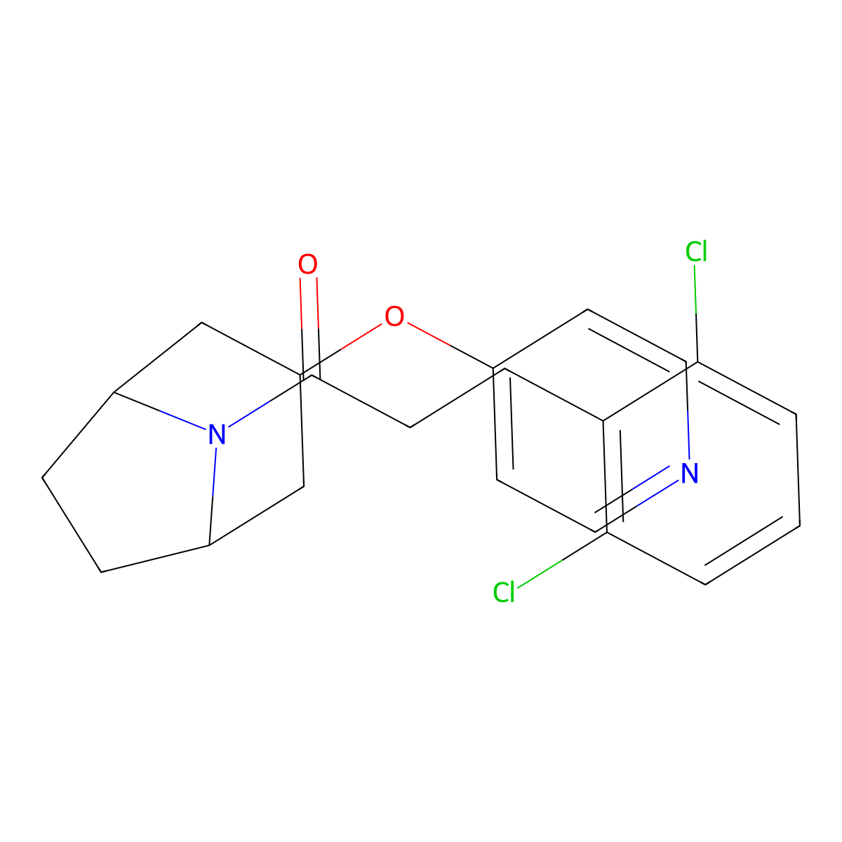 3-(2,6-dichlorophenyl)-1-((1R,5S)-3-(pyridin-4-yloxy)-8-azabicyclo[3.2.1]octan-8-yl)propan-1-one molecular structure, CAS 2109373-66-0