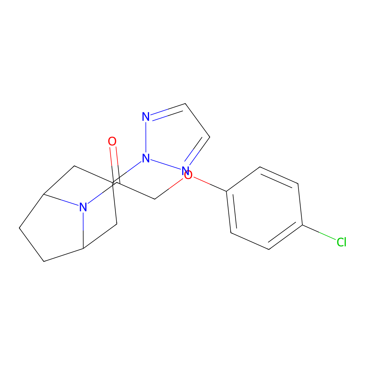 1-((1R,5S)-3-(2H-1,2,3-triazol-2-yl)-8-azabicyclo[3.2.1]octan-8-yl)-2-(4-chlorophenoxy)ethanone molecular structure, CAS 2109410-32-2