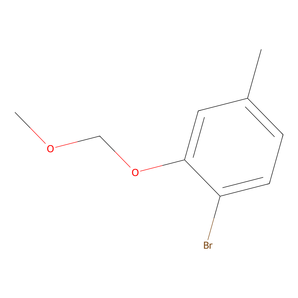 1-Bromo-2-(methoxymethoxy)-4-methylbenzene molecular structure, CAS 2109430-19-3