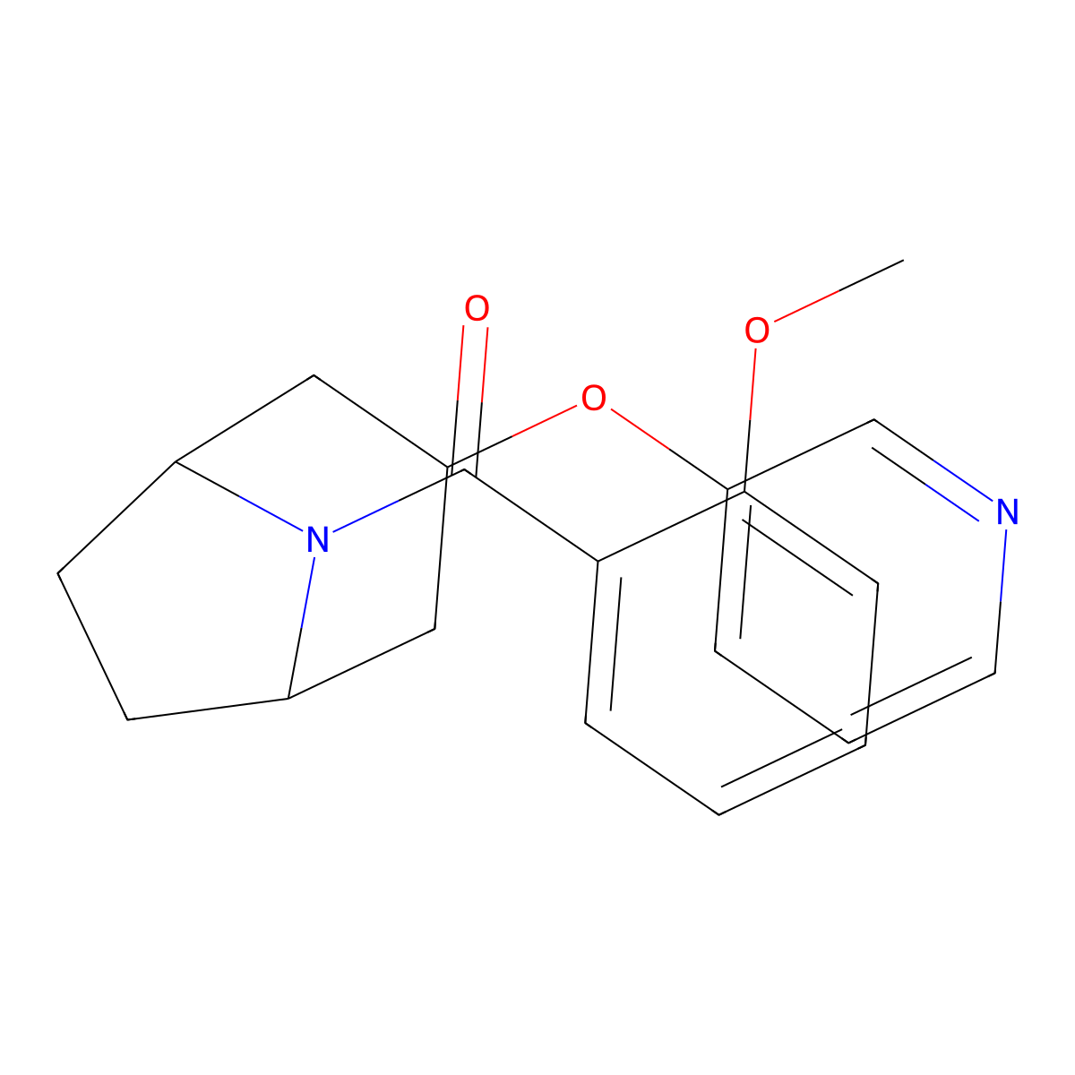 (2-methoxyphenyl)((1R,5S)-3-(pyridin-3-yloxy)-8-azabicyclo[3.2.1]octan-8-yl)methanone molecular structure, CAS 2109441-78-1