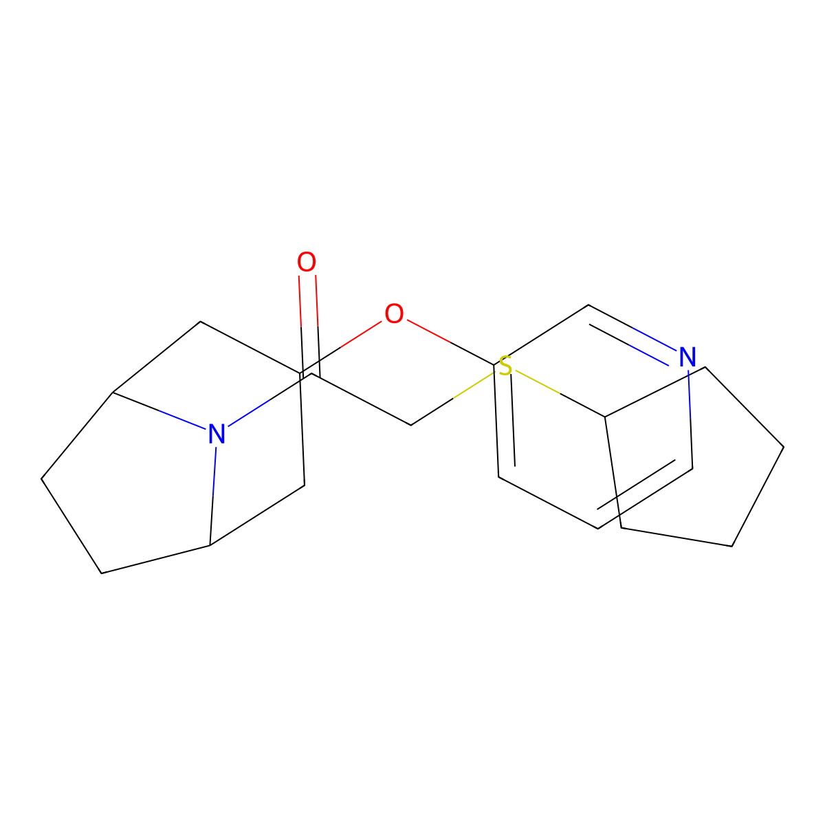 2-(cyclopentylthio)-1-((1R,5S)-3-(pyridin-3-yloxy)-8-azabicyclo[3.2.1]octan-8-yl)ethanone molecular structure, CAS 2109441-87-2