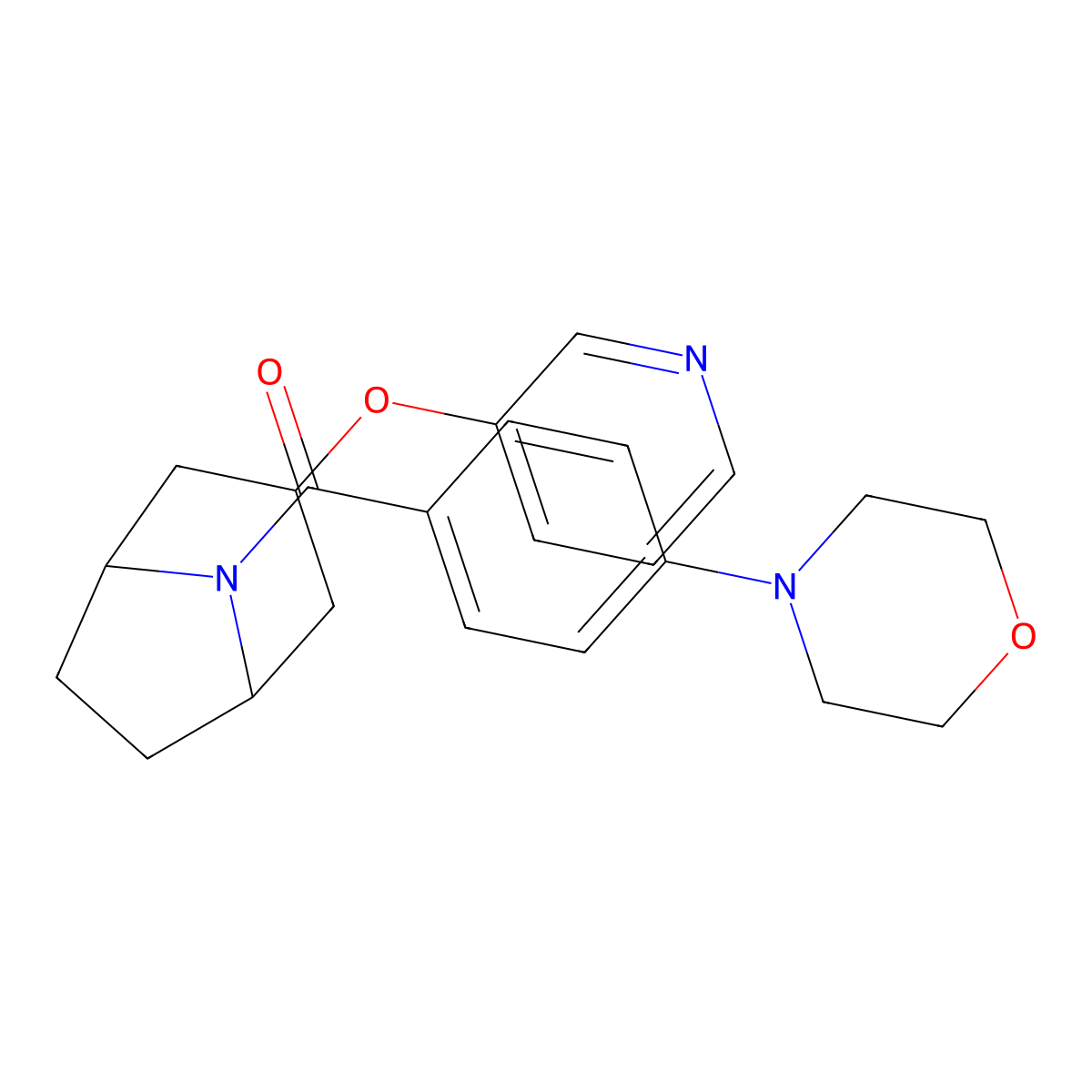 (4-morpholinophenyl)((1R,5S)-3-(pyridin-3-yloxy)-8-azabicyclo[3.2.1]octan-8-yl)methanone molecular structure, CAS 2109446-75-3