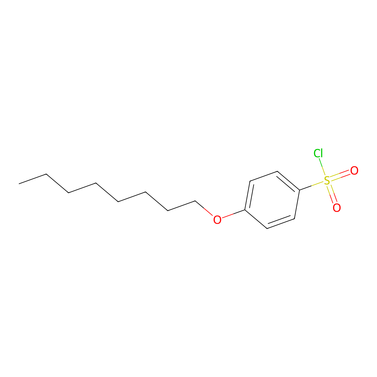4-(Octyloxy)benzene-1-sulfonyl chloride molecular structure, CAS 21095-40-9