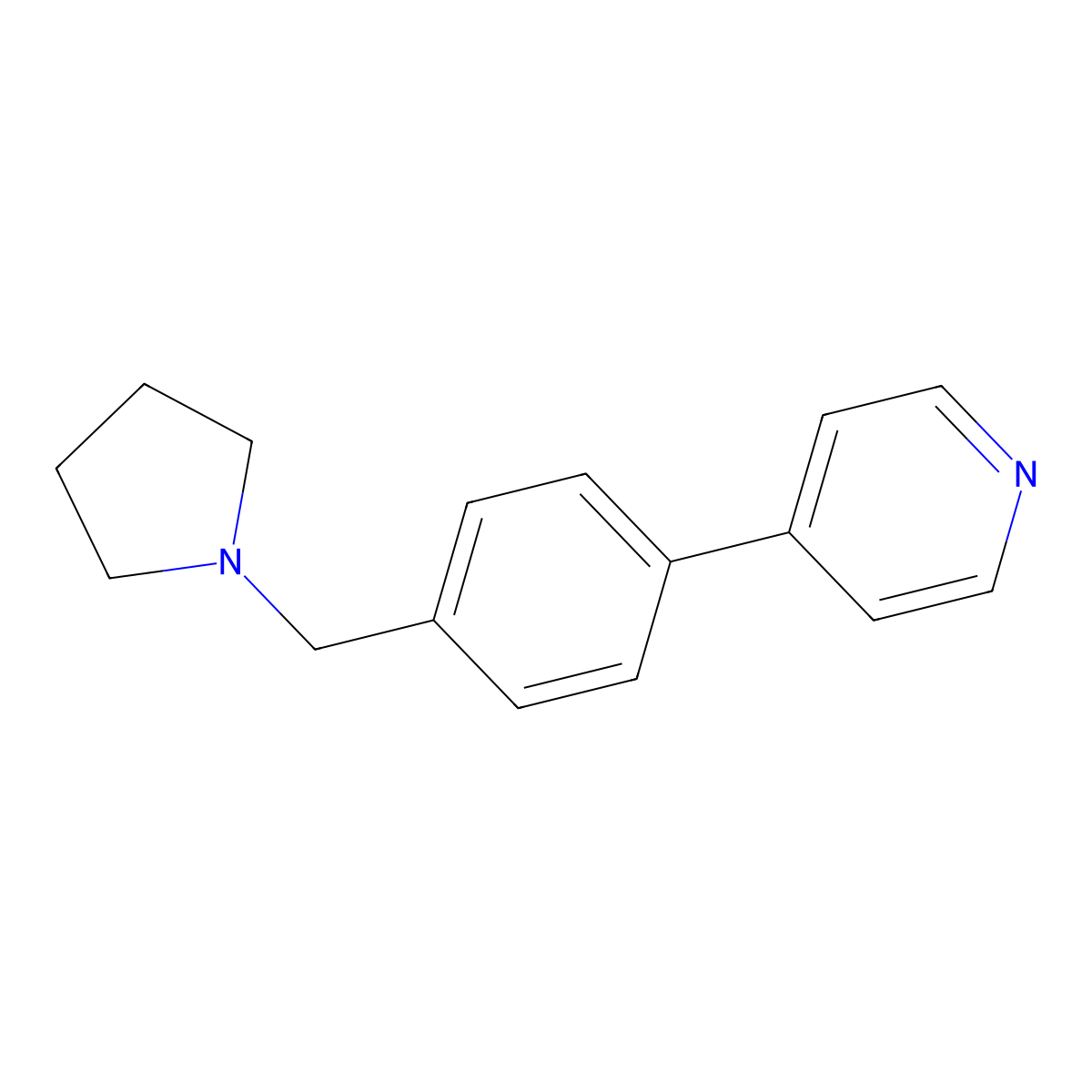 4-[4-(Pyrrolidin-1-ylmethyl)phenyl]pyridine molecular structure, CAS 2109507-93-7