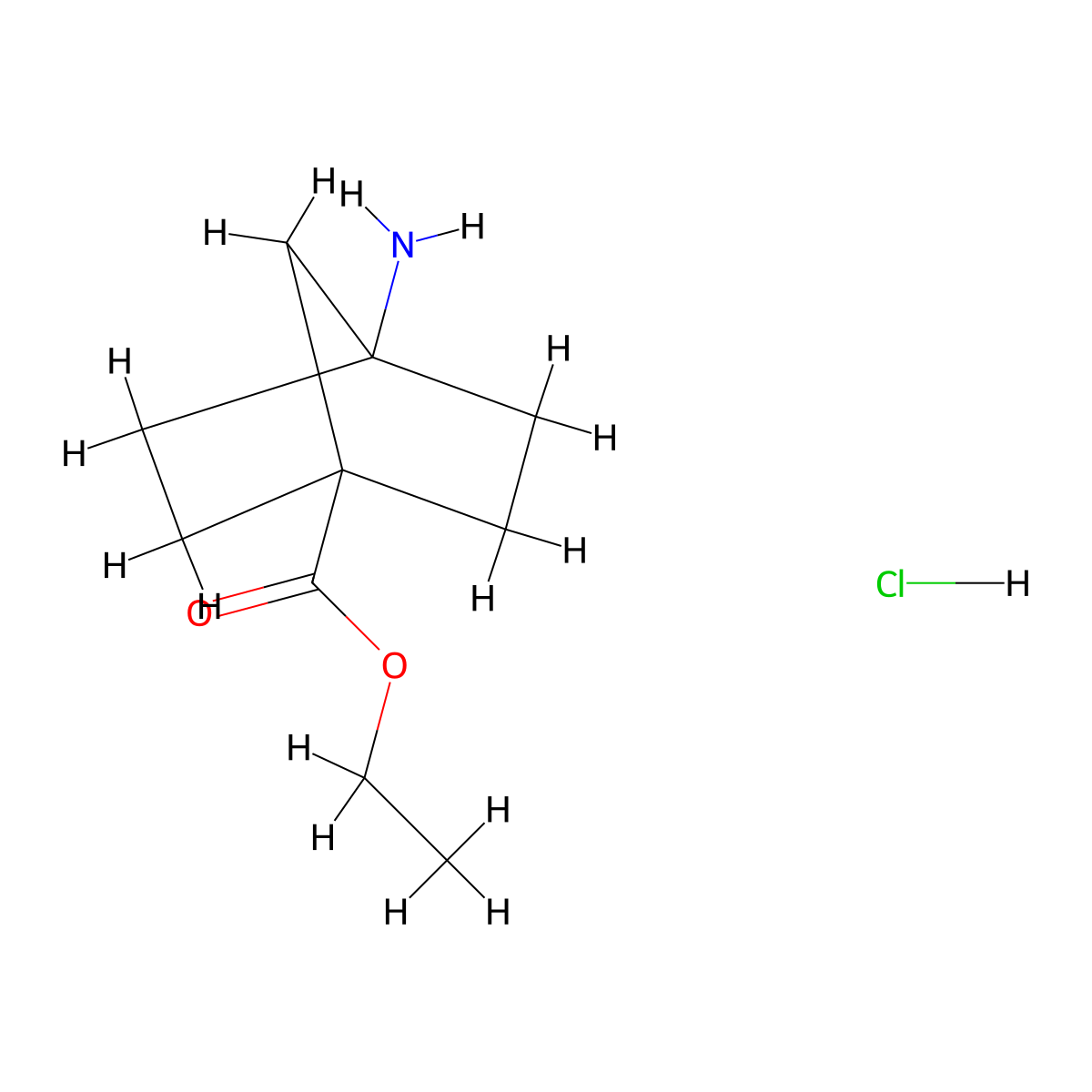 Ethyl 4-aminobicyclo[2.2.1]heptane-1-carboxylate hydrochloride molecular structure, CAS 2109520-50-3
