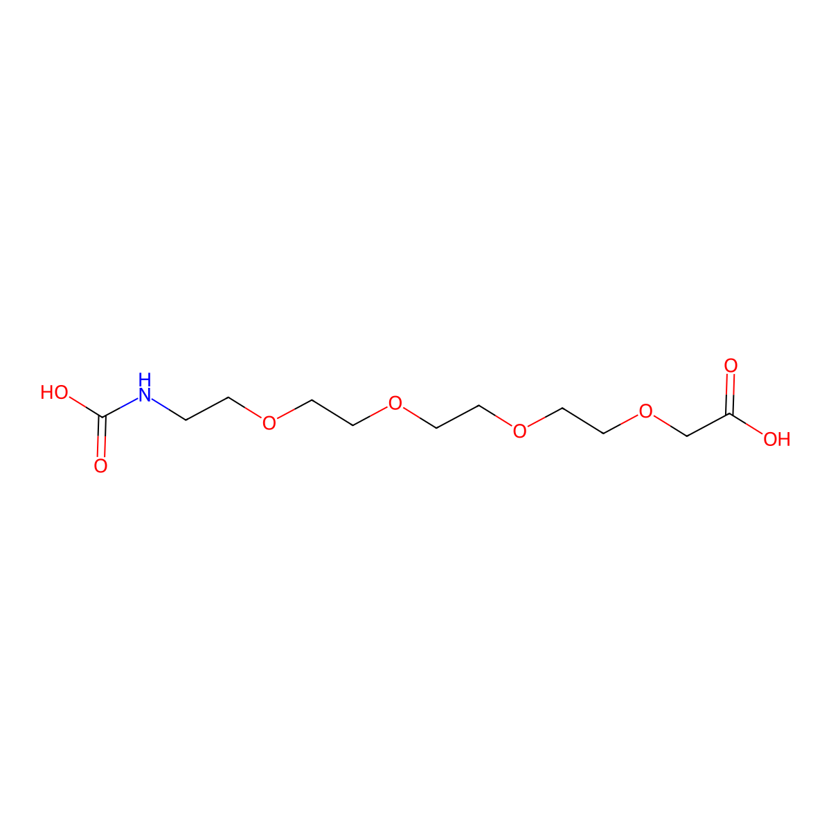 1-Hydroxy-1-oxo-5,8,11,14-tetraoxa-2-azahexadecan-16-oic acid molecular structure, CAS 2109583-65-3