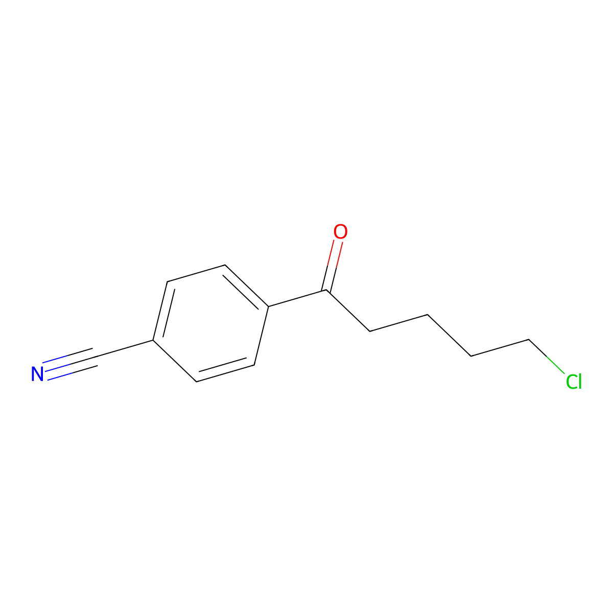5-Chloro-1-(4-cyanophenyl)-1-oxopentane molecular structure, CAS 210962-46-2