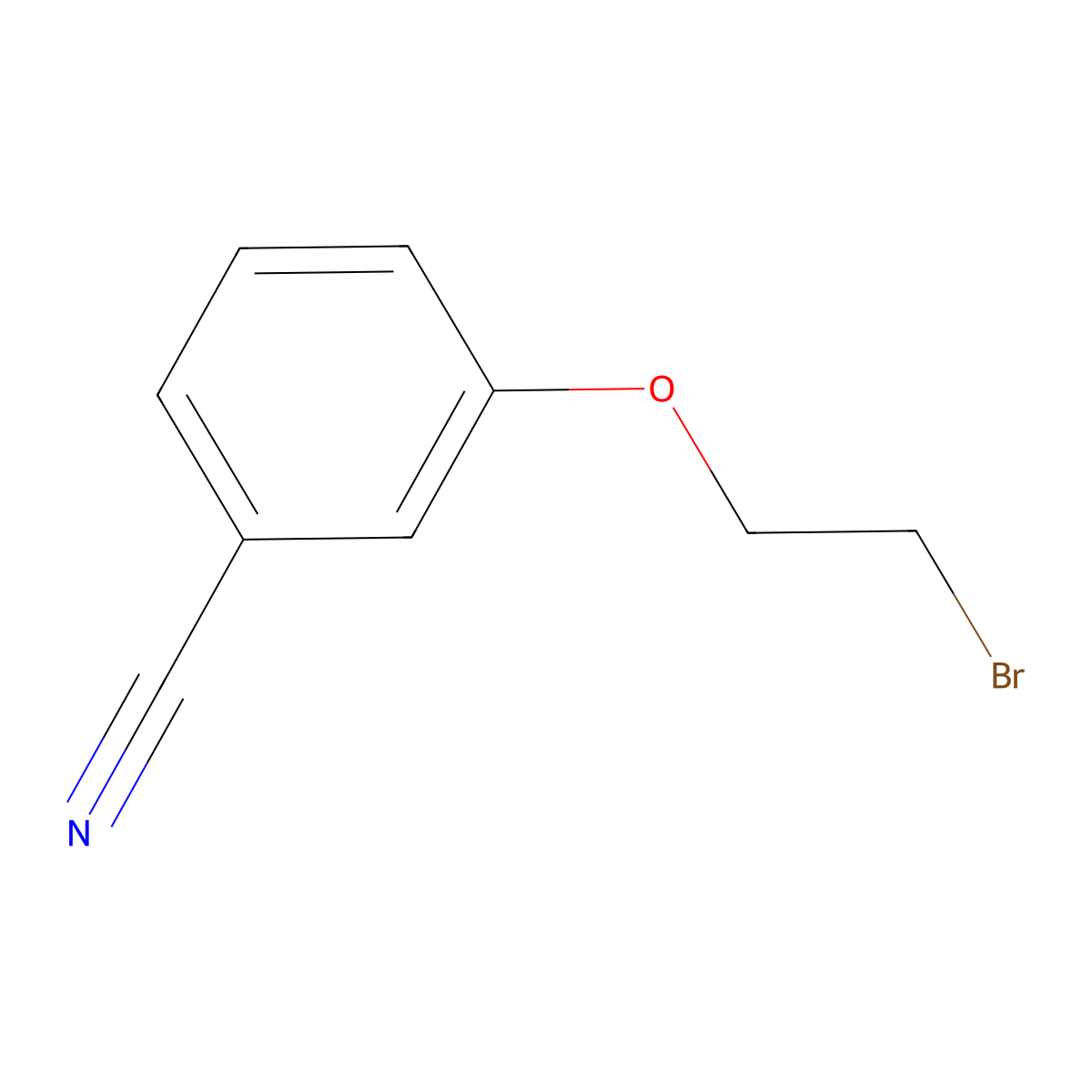 3-(2-Bromoethoxy)benzonitrile molecular structure, CAS 210963-61-4