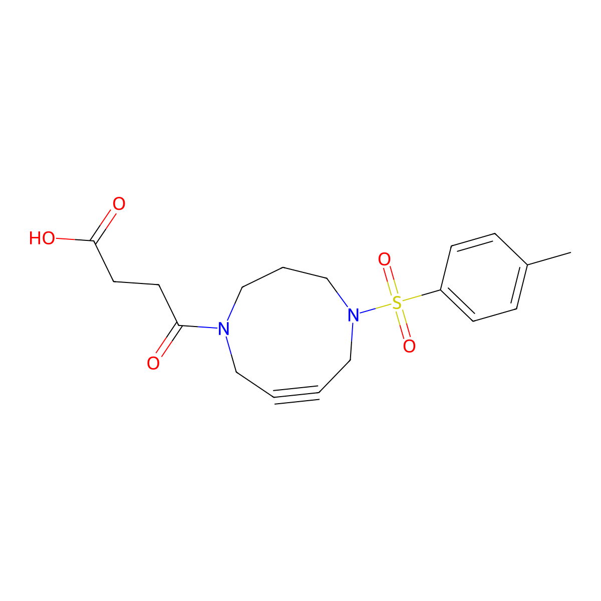 DACN(Tos,Suc-OH) molecular structure, CAS 2109751-68-8