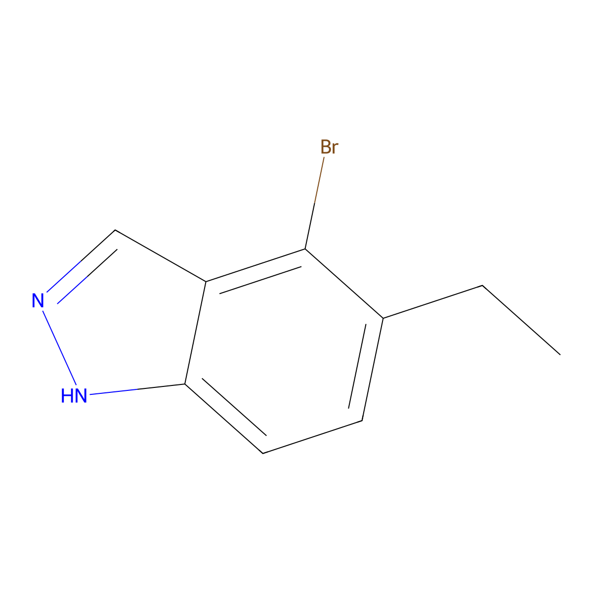 4-Bromo-5-ethyl-1H-indazole molecular structure, CAS 2109805-55-0