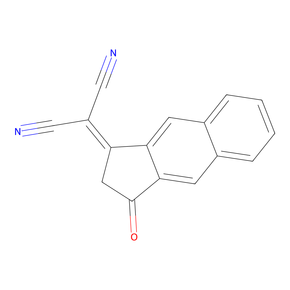 2-(3-oxo-2,3-Dihydro-1H-cyclopenta[b]naphthalen-1-ylidene)malononitrile molecular structure, CAS 2109805-70-9