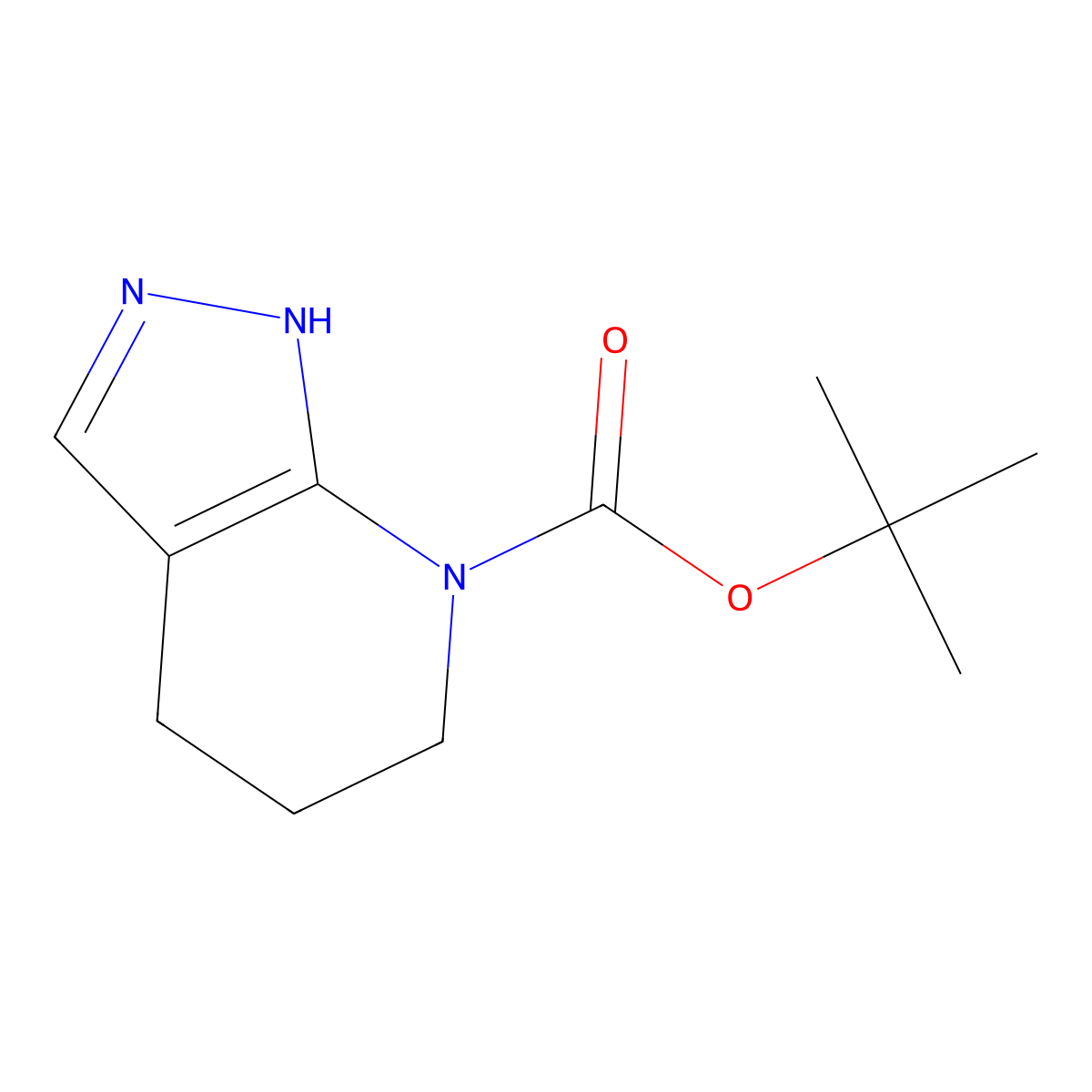 tert-Butyl 5,6-dihydro-1H-pyrazolo[3,4-b]pyridine-7(4H)-carboxylate molecular structure, CAS 2109805-74-3