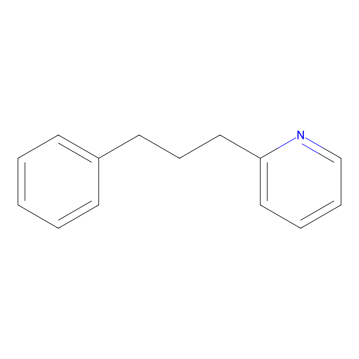 2-(3-Phenylpropyl)Pyridine molecular structure, CAS 2110-18-1