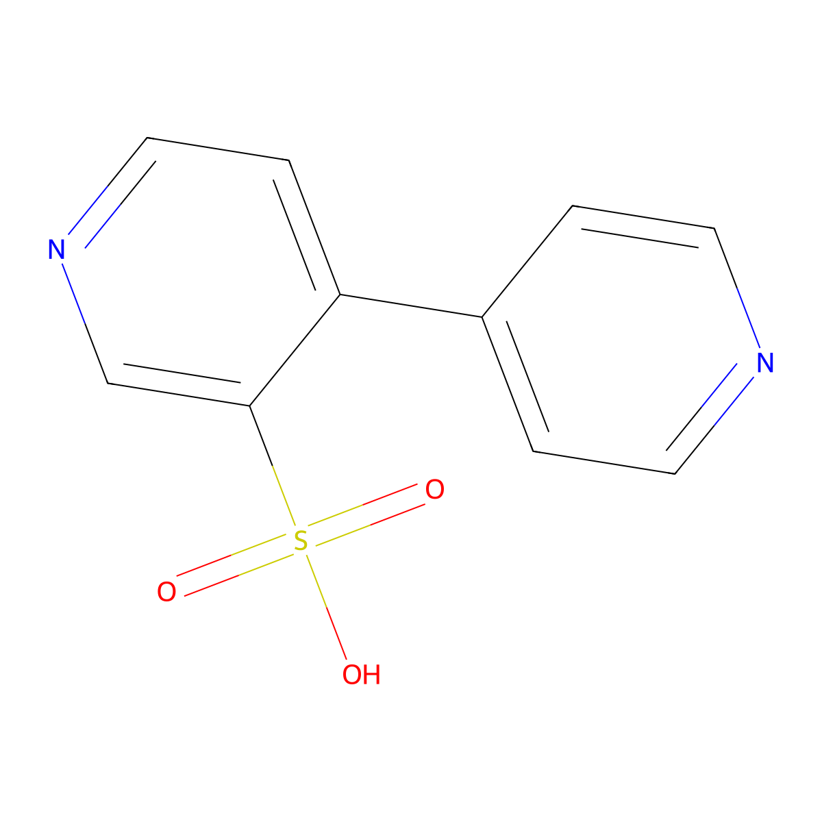4-Pyridin-4-ylpyridine-3-sulfonicacid molecular structure, CAS 2110-49-8