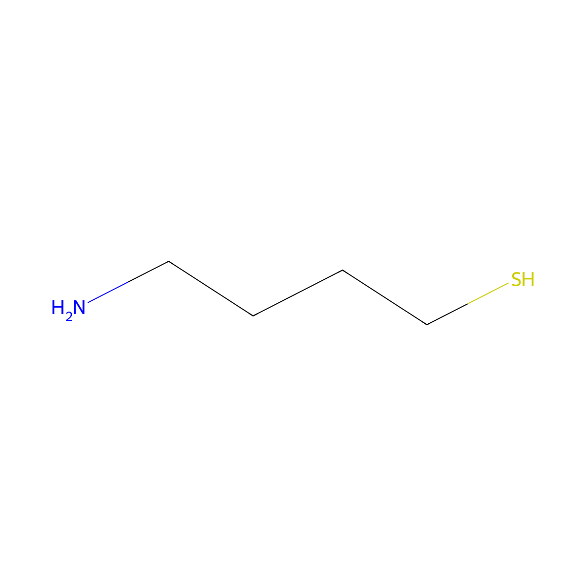1-Butanethiol, 4-amino- molecular structure, CAS 21100-03-8