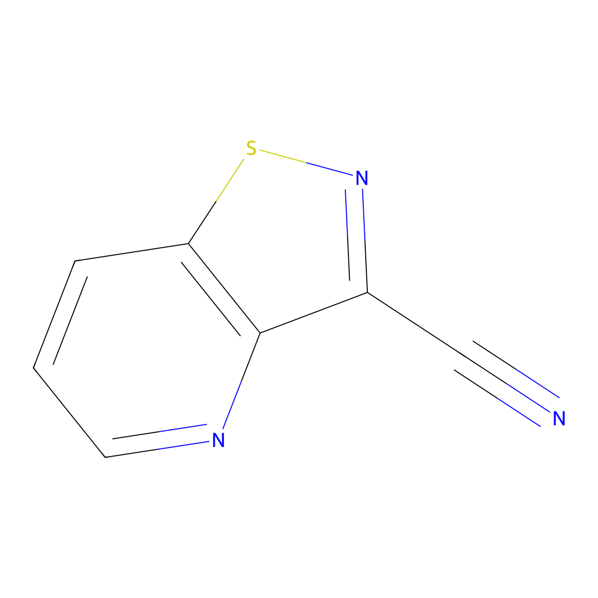 [1,2]Thiazolo[4,5-b]pyridine-3-carbonitrile molecular structure, CAS 2110070-95-4