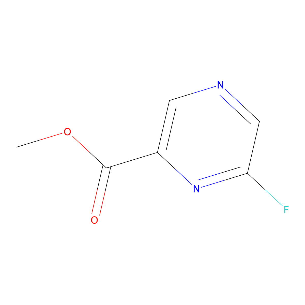 Methyl 6-fluoropyrazine-2-carboxylate molecular structure, CAS 2110213-10-8