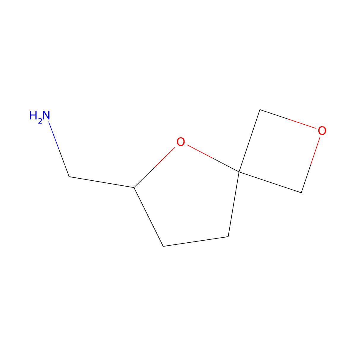 {2,5-Dioxaspiro[3.4]octan-6-yl}methanamine molecular structure, CAS 2110261-55-5