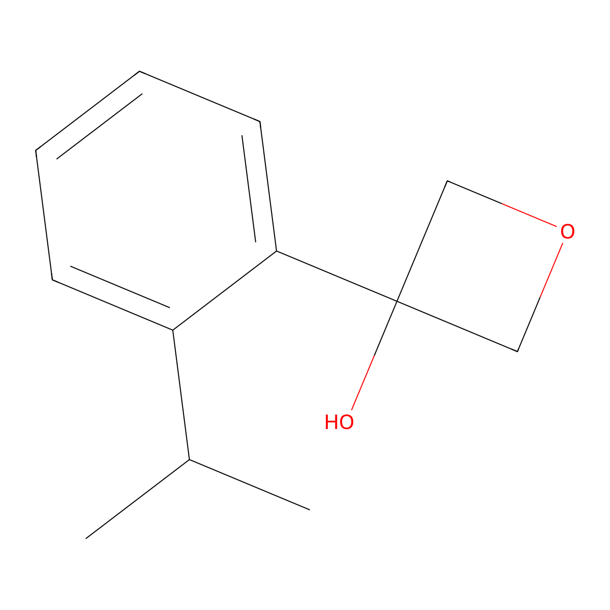 3-[2-(1-Methylethyl)phenyl]-3-oxetanol molecular structure, CAS 2110273-05-5